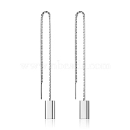 Stainless Steel Cube Dangle Earrings for Women(QY2201-2)