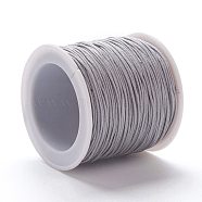 Braided Nylon Thread, DIY Material for Jewelry Making, Gray, 1.5mm, 100yards/roll(NWIR-J008-B24)