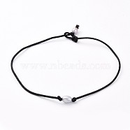 Choker Necklaces, with Natural Cultured Freshwater Pearl Beads and Nylon Thread, Gray, 13.38 inch(34cm)(NJEW-JN02629-02)