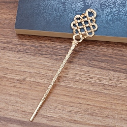 Alloy Hair Stick Findings, Light Gold, 144x29x3mm(OHAR-PW0001-323KCG)