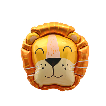 Animal Theme Aluminum Balloon, for Party Festival Home Decorations, Lion Pattern, 810x760mm