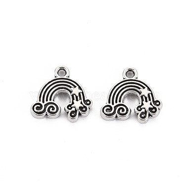 Antique Silver Rainbow Alloy Charms