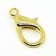 Tibetan Style Alloy Lobster Claw Clasps(PALLOY-O027-G01)-1