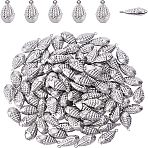 316 Surgical Stainless Steel Pendants, Corn, Stainless Steel Color, 19x10x7mm, Hole: 1mm, 100pcs/box(STAS-DC0007-71)