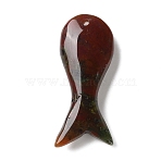 Natural Indian Agate Pendants, Fish Charms, 39x16x8mm, Hole: 1.7mm(GG-K001-01A)