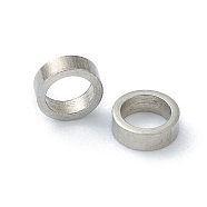201 Stainless Steel Spacer Beads, Tube, Stainless Steel Color, 3x1mm, Hole: 2mm(X-STAS-B006-16P-C)