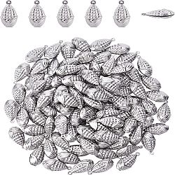 316 Surgical Stainless Steel Pendants, Corn, Stainless Steel Color, 19x10x7mm, Hole: 1mm, 100pcs/box(STAS-DC0007-71)