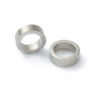 201 Stainless Steel Spacer Beads, Tube, Stainless Steel Color, 3x1mm, Hole: 2mm