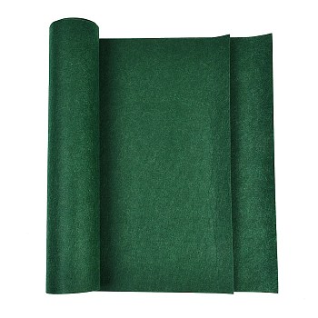 Polyester Felt Fabric, Rectangle, Green, 3000x390x1mm