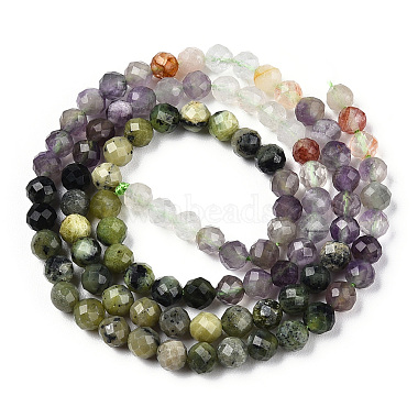 Natural & Synthetic Mixed Gemstone Beads Strands(G-D080-A01-01-08)-2