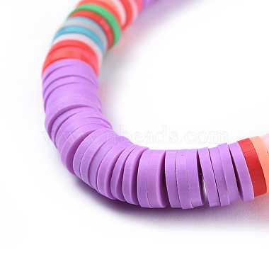 Eco-Friendly Handmade Polymer Clay Heishi Beads Bracelets(BJEW-JB04480)-3