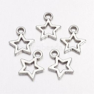 Antique Silver Star Alloy Charms