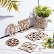 14Pcs 7 Style Laser Cut Wooden Wall Sculpture(WOOD-GF0001-76)-5