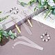 Acrylic Earring Display Sticks(ODIS-WH0008-22)-4