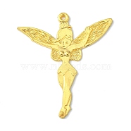 Tibetan Style Fairy Sprite Charms, Halloween, Characters Alloy Pendants in Fairy Tales, Lead Free & Cadmium Free & Nickel Free, Idea For Jewelry Making, Golden, about 51mm long, 46mm wide, 2mm thick, hole: 1.5mm(X-LF8182Y-NFG)