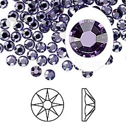 Austrian Crystal Rhinestone Cabochons, Crystal Passions, Foil Back, Xirius Rose, 2088, 539_Tanzanite, 6.32~6.5mm(2088-SS30-539(F))