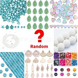 Lucky Bag, Random Gemstone Beads, Charms Pendants Kits, Mixed Shapes, Random Color(DIY-LUCKYBAY-70)