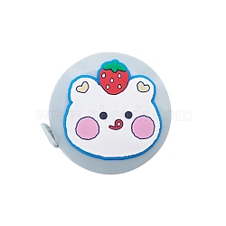 Plastic Tape Measure, Soft Retractable Sewing Tape Measure, for Body, Sewing, Cat Shape, 49mm(PW-WGFF208-04)