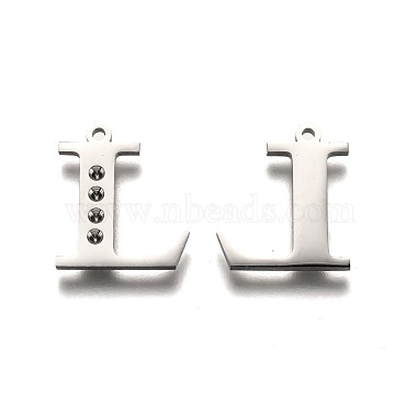 304 configuración de rhinestone colgante de letra de acero inoxidable(STAS-Y006-61P-L)-2