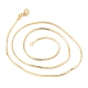 Brass Snake Chain Necklaces(X-NJEW-I247-03G)-2