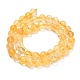 Natural Citrine Beads Strands(G-F820-K04-8mm)-3