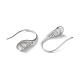 Rhodium Plated 925 Sterling Silver Dangle Earring Hooks(STER-M115-21P)-2