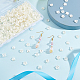 dicosmétique 600 pcs 6 style abs plastique imitation perle capuchons de perles(OACR-DC0001-06)-6