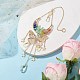 Butterfly & Moon Brass & 304 Stainless Steel Hanging Suncatchers(HJEW-TA00162)-3