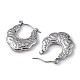 304 Stainless Steel Bohemia Teardrop Hoop Earrings for Women(EJEW-I284-05P)-2