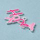 Breast Cancer Pink Awareness Ribbon Theme Alloy Enamel Pendants(ENAM-A147-01H)-2