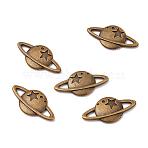 Zinc Alloy Cabochon Enamel Settings, Star, Antique Bronze, 10x20x2mm(PALLOY-WH0036-26AB-1)