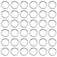 304 1000pcs Stainless Steel Open Jump Rings, Stainless Steel Color, 18 Gauge, 8x1mm(STAS-SP0001-71C)