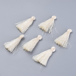 Polyester Tassel Pendant Decorations, Beige, 90~92mm(FIND-S260-A02)