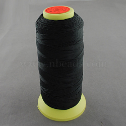 Nylon Sewing Thread, Black, 0.6mm, about 500m/roll(NWIR-Q005A-41)