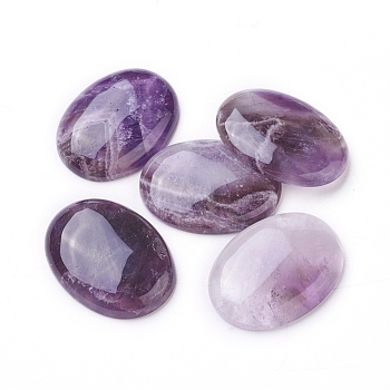 Natural Amethyst Cabochons, Oval, 39.5~40.5x29.5~30.5x7~8.5mm