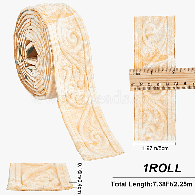 1Pc 3D Flower Pattern XPE Skirting Board(DIY-CP0011-39C)-2