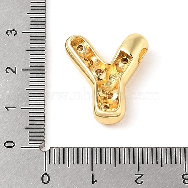 Brass Micro Pave Clear Cubic Zirconia Pendant(KK-Z046-01G-Y)-3