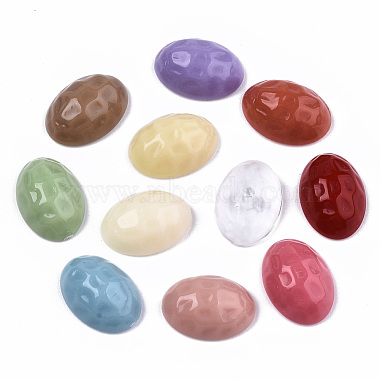 Mixed Opaque & Transparent Resin Beads(RESI-T048-02)-2