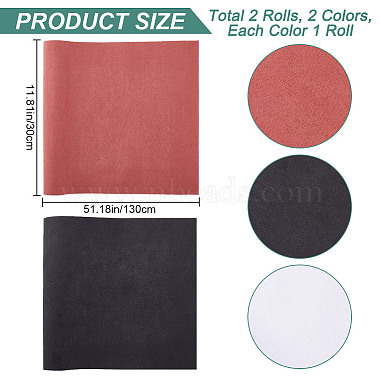 2 Sheets 2 Colors Faux Suede Book Covers(DIY-CP0011-10B)-2