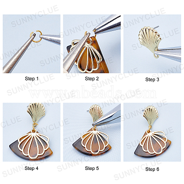 Ensembles de fabrication de boucles d'oreilles pendantes Sunnyclue DIY(DIY-SC0015-99)-4
