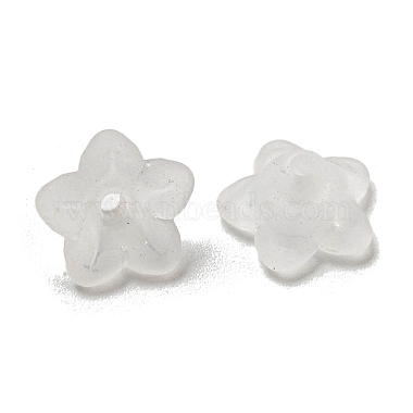 Two-tone Opaque Acrylic Bead Caps(OACR-G034-07B)-2