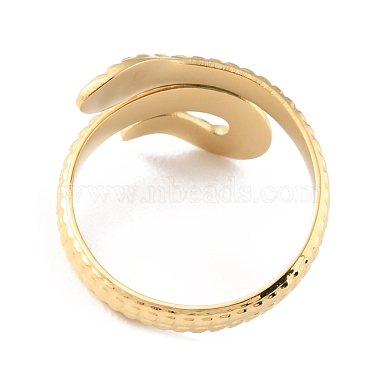 304 Stainless Steel Snake Cuff Rings(RJEW-D002-33G)-2