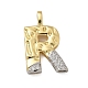 Brass Micro Pave Cubic Zirconia Pendants(KK-B126-02G-R)-1