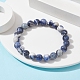 bracelets extensibles en perles rondes en sodalite naturelle(BJEW-TA00431)-2