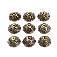 Tibetan Style Bead Caps, Cone, Lead Free and Cadmium Free, Antique Bronze, 11x5mm, Hole: 1mm(MLF0535Y)