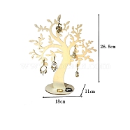 Wood Display Rack, for Jewerly Display, Tree, Antique White, Finish Product: 18x11x26.5cm(PW-WGFC172-16)