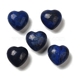 Natural Lapis Lazuli Beads, Heart, Dyed, 14.5~15x14.5~15x8.5mm, Hole: 1.5mm(G-K248-A03)