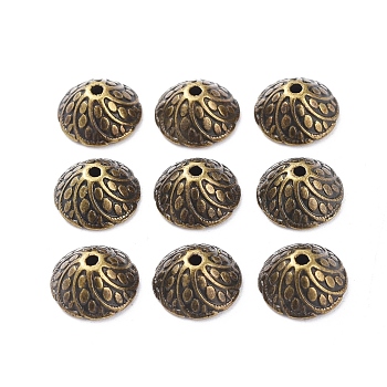 Tibetan Style Bead Caps, Cone, Lead Free and Cadmium Free, Antique Bronze, 11x5mm, Hole: 1mm