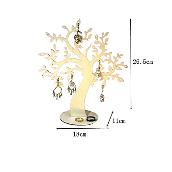 Wood Display Rack, for Jewerly Display, Tree, Antique White, Finish Product: 18x11x26.5cm