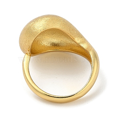 Rack Plating Brass Cuff Finger Rings for Women(RJEW-C114-13K-G)-3